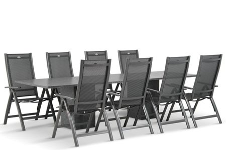 Hartman Royal Club/Graniet 300 cm dining tuinset 9-delig