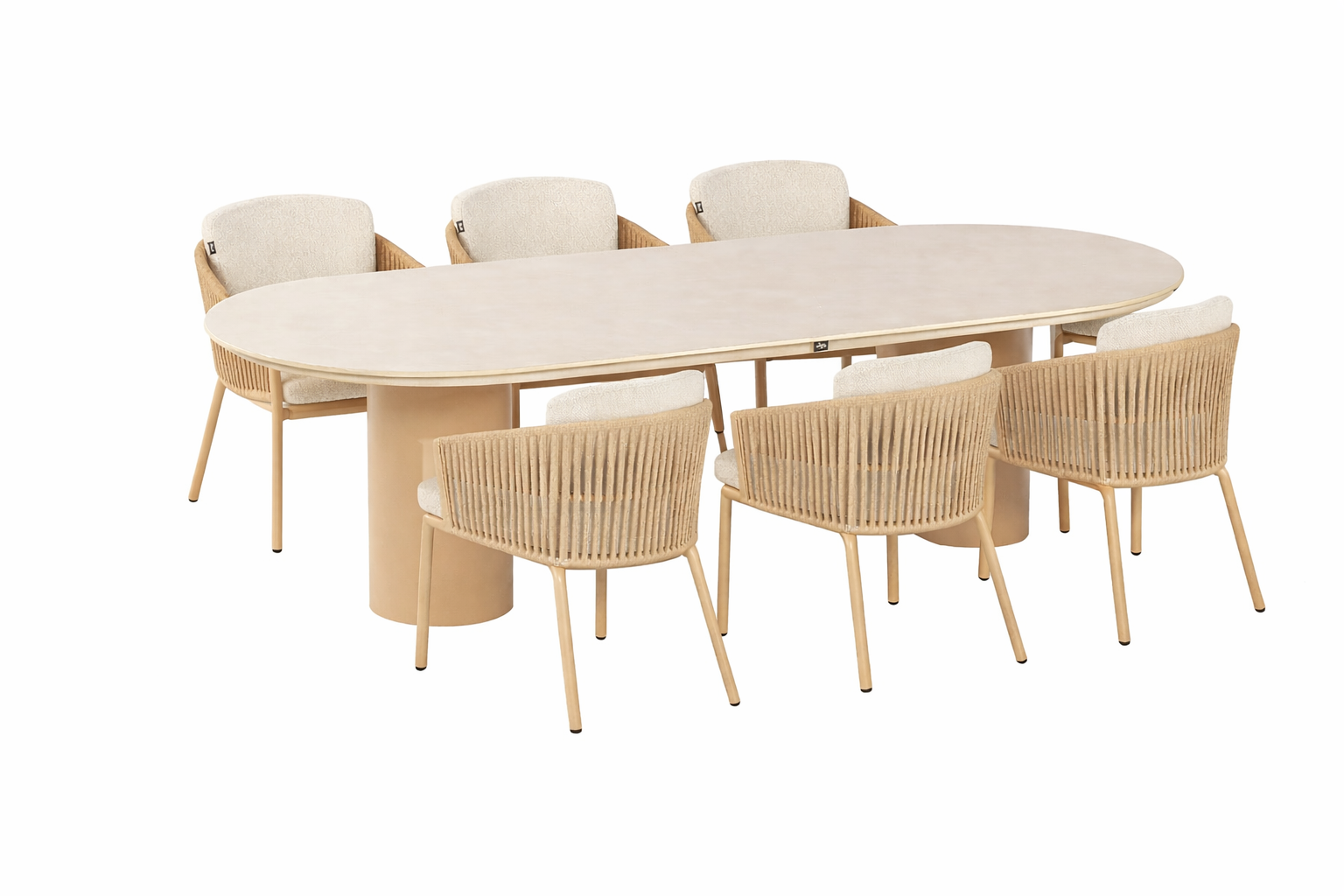 Hartman Sevilla/Valencia 220x100 cm dining tuinset 7-delig
