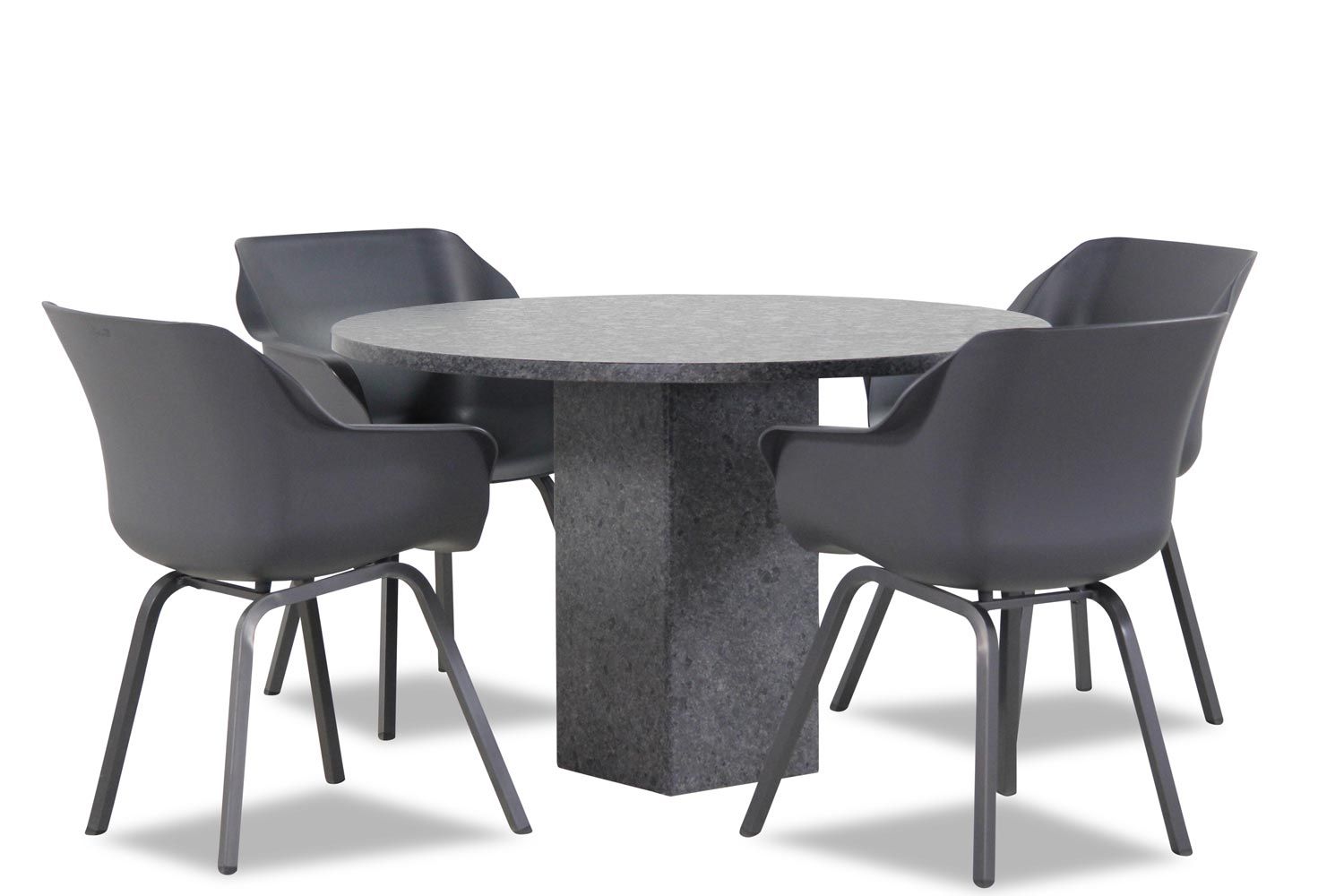 Hartman Sophie element/Graniet rond 120 cm dining tuinset 5-delig thumbnail