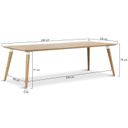 Hartman Sophie dining teak tuintafel 240 x 100 cm thumbnail