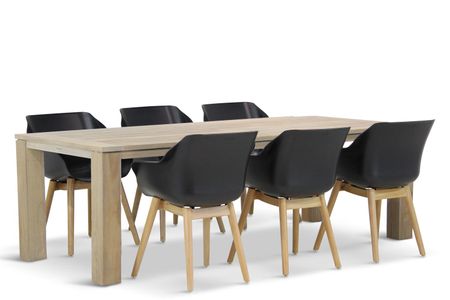 Hartman Sophie teak/Brighton 240 cm dining tuinset 7-delig