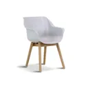 Hartman Sophie teak/Sand City rond 160 cm dining tuinset 7-delig thumbnail