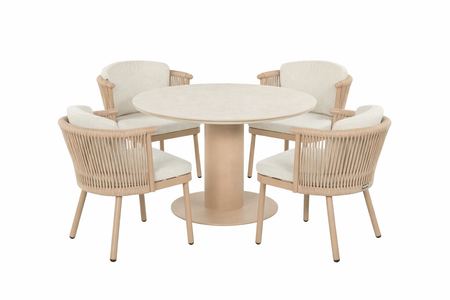 Hartman Toledo/Girona 120 cm dining tuinset 5-delig