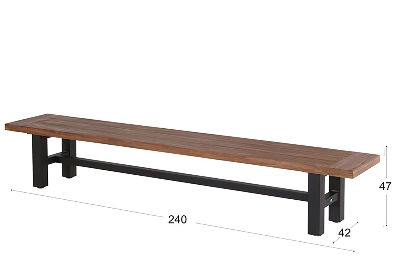 Hartman Yasmani picknickbank 240 cm thumbnail