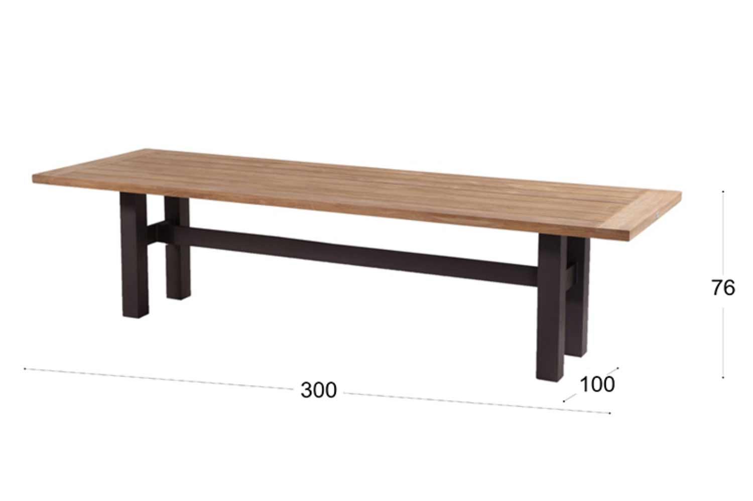 Hartman Sophie Yasmani dining tuintafel 300 x 100 cm