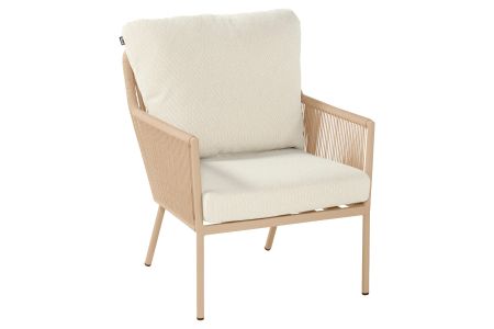 Zaragoza Rope Lounge chair cappuccino