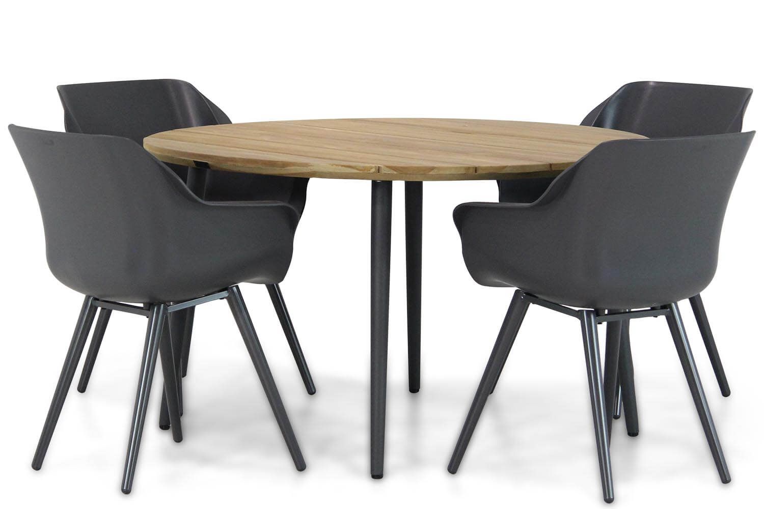 Hartman Sophie studio/Montana 130 cm rond dining tuinset 5-delig thumbnail