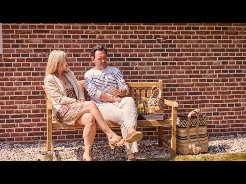 Garden Collections Preston tuinbank teak 120 cm incl. kussen antraciet thumbnail