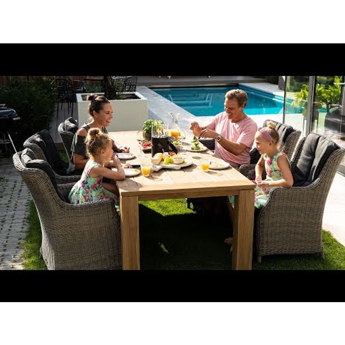 Lifestyle Dallas/Brighton 240 cm dining tuinset 7-delig