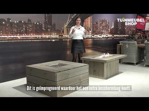Garden Collections Basic vuurtafel 100 x 100 cm