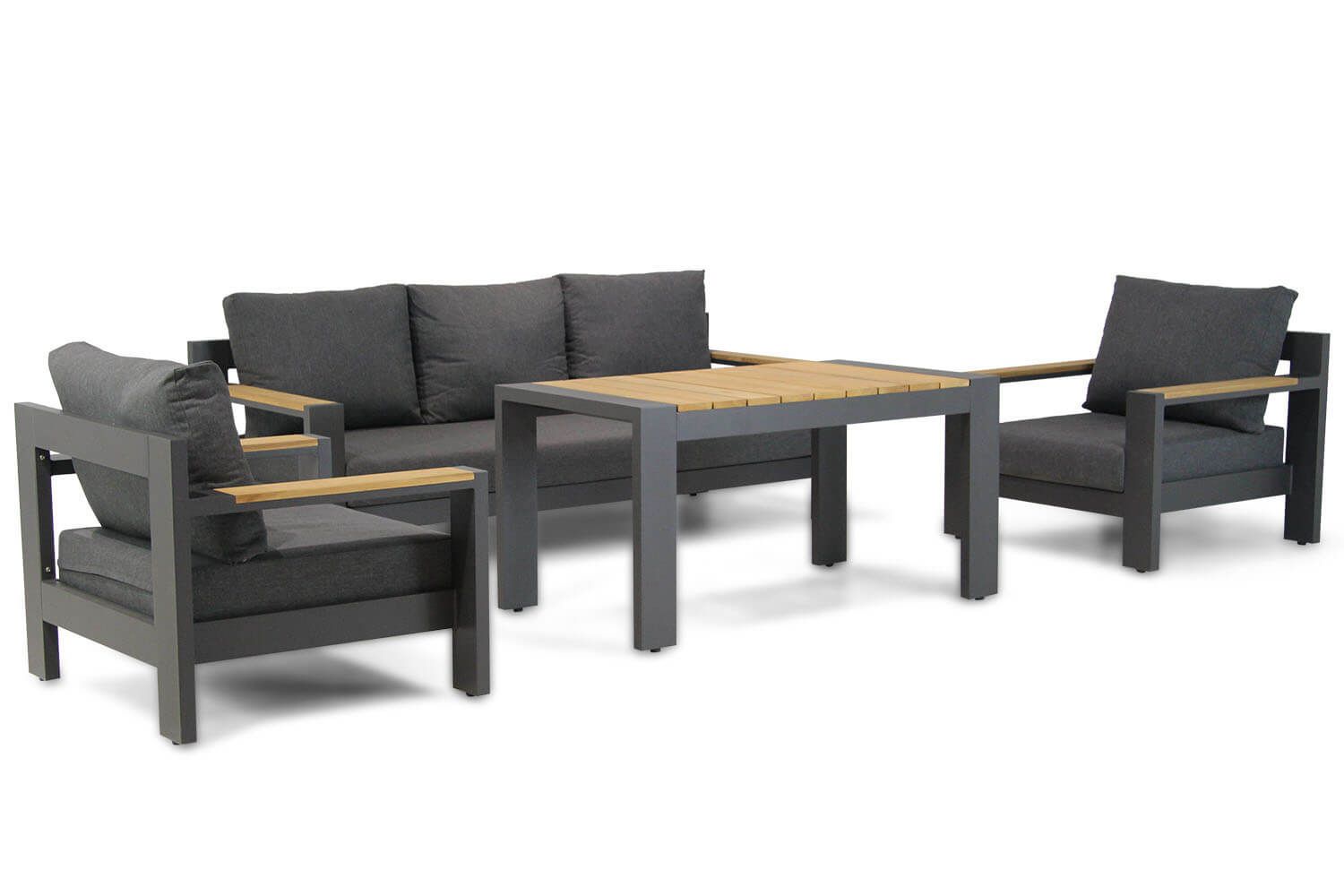 Lifestyle Milano stoel-bank loungeset 4-delig thumbnail