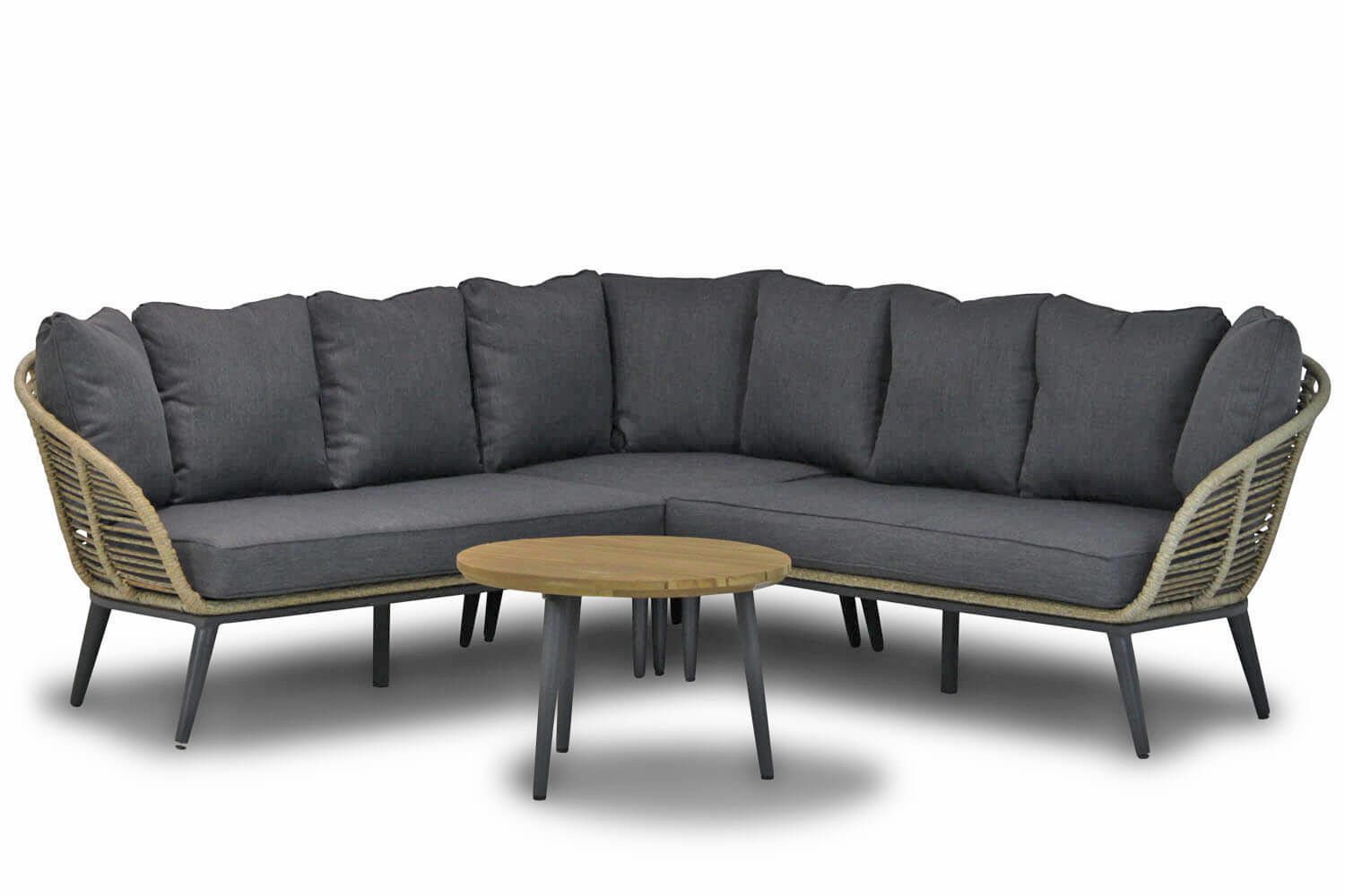 Coco Leonardo/Montana 70 cm hoek loungeset naturel 4-delig 