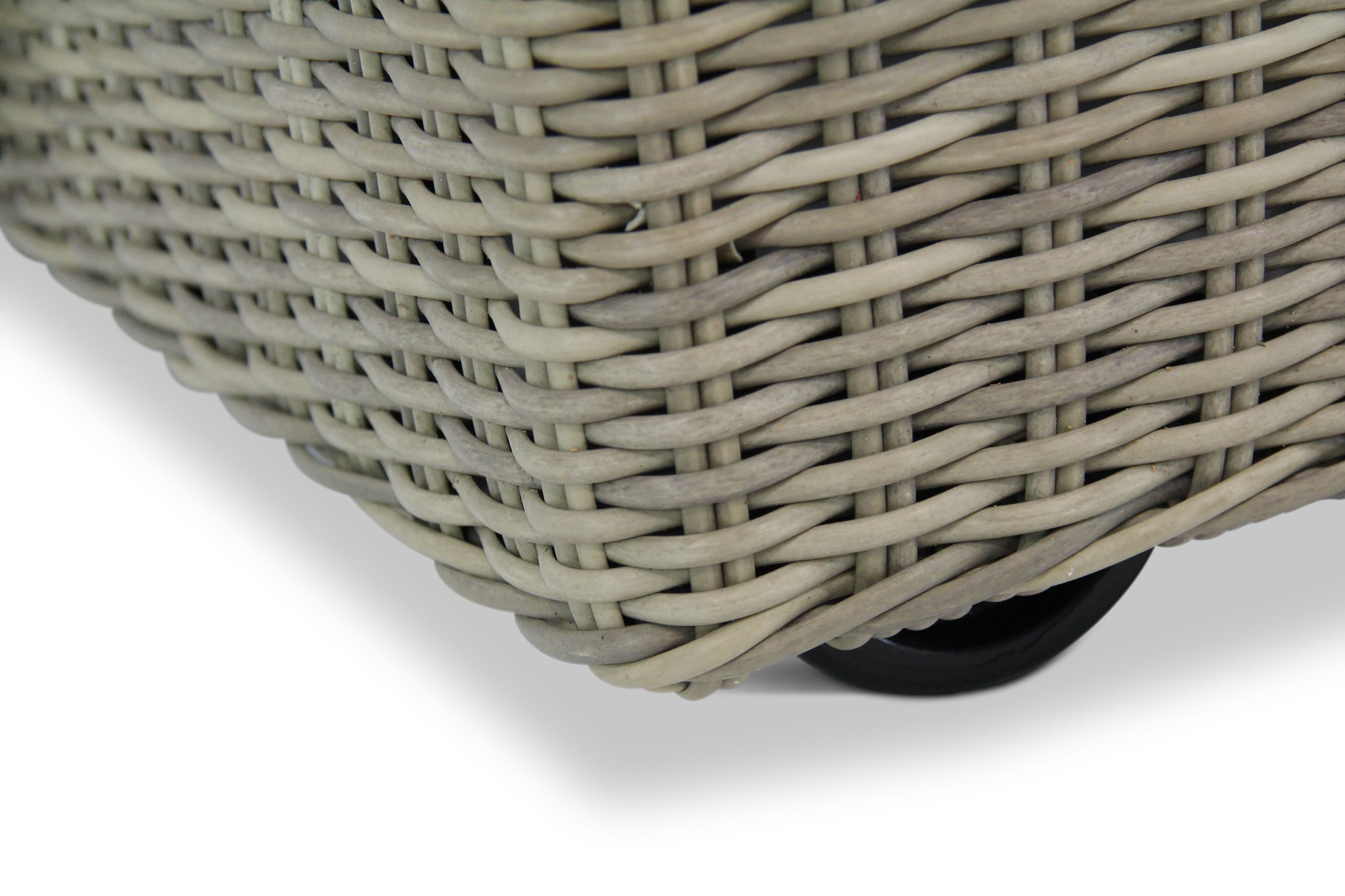 Garden Collections Charlotte ligbed naturel met wielen