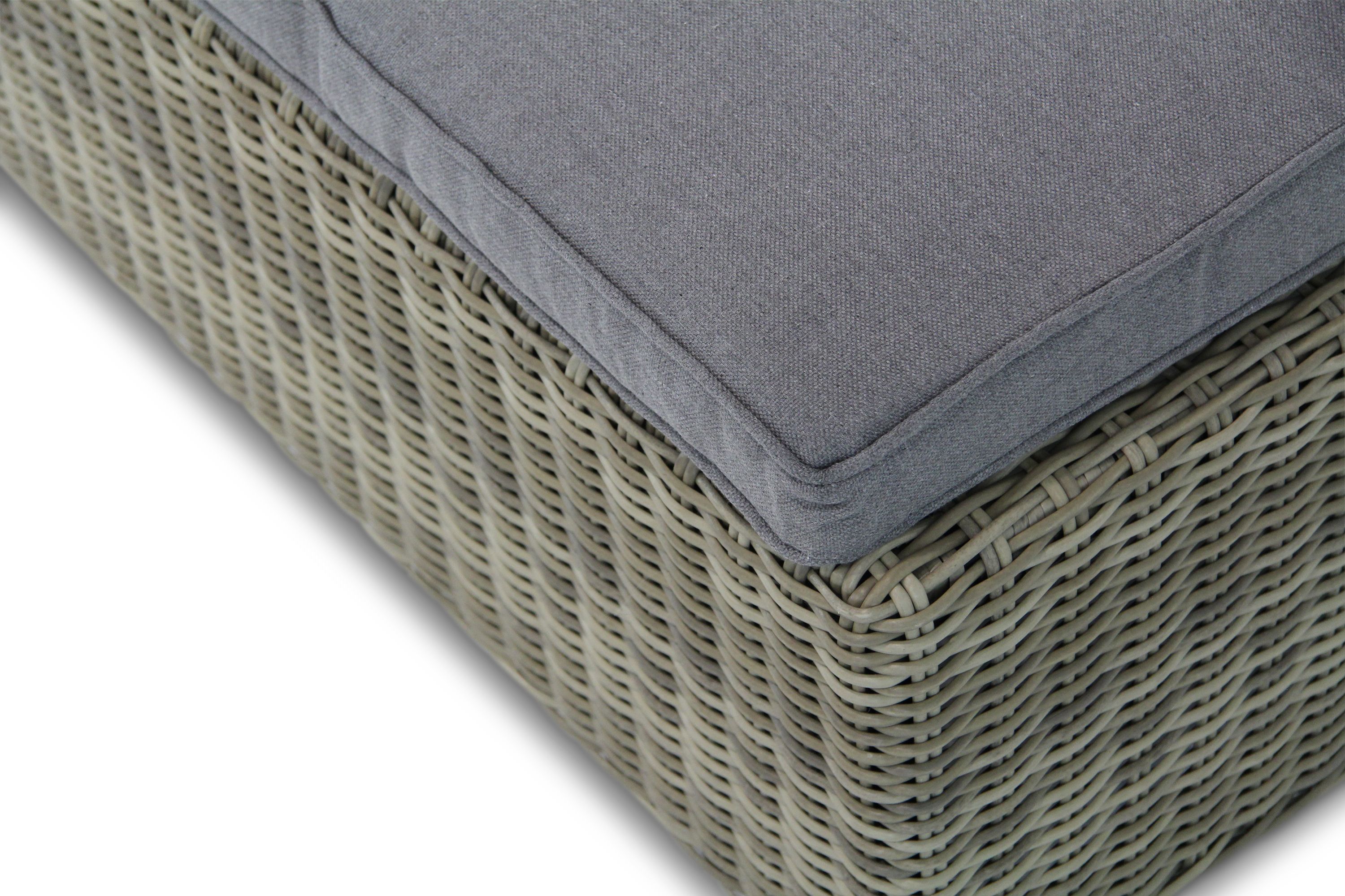 Garden Collections Charlotte ligbed naturel met wielen thumbnail