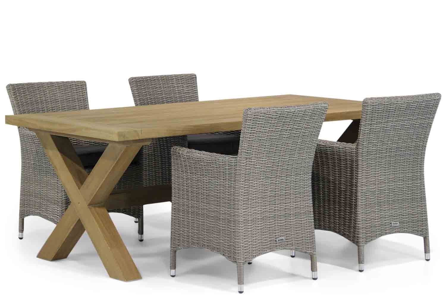 Garden Collections Dublin/Oregon 200 cm dining tuinset 5-delig thumbnail