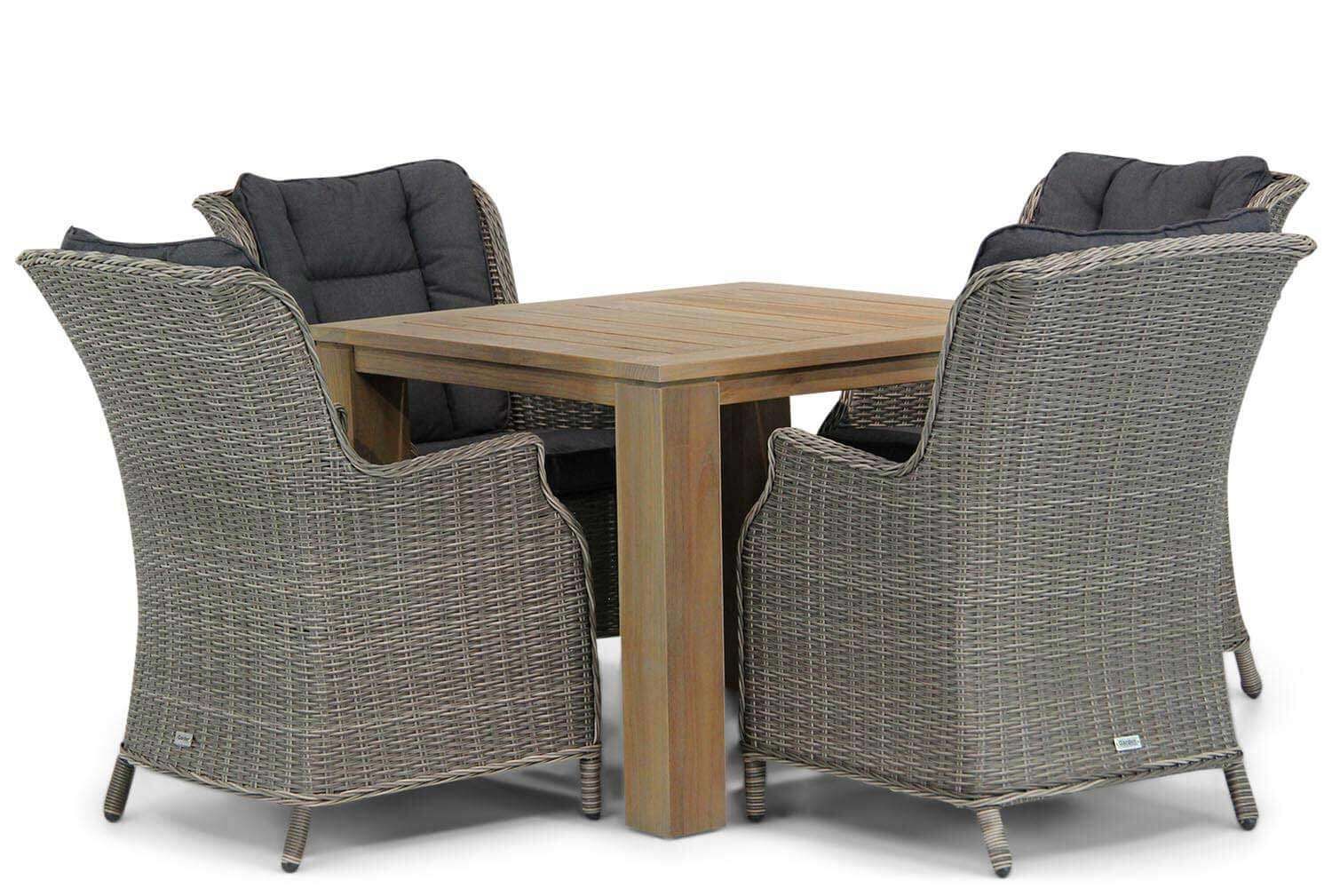 Garden Collections Aberdeen/Brighton 100 cm dining tuinset 5-delig thumbnail