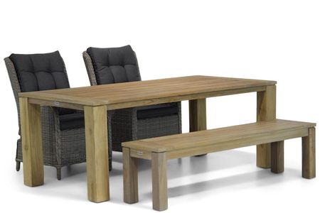 Garden Collections Kingston/Brighton 200 cm dining tuinset 4-delig