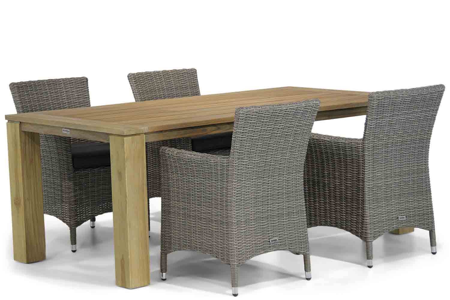 Garden Collections Dublin/Brighton 200 cm dining tuinset 5-delig thumbnail