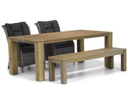 Garden Collections Aberdeen/Brighton 200 cm dining tuinset 4-delig
