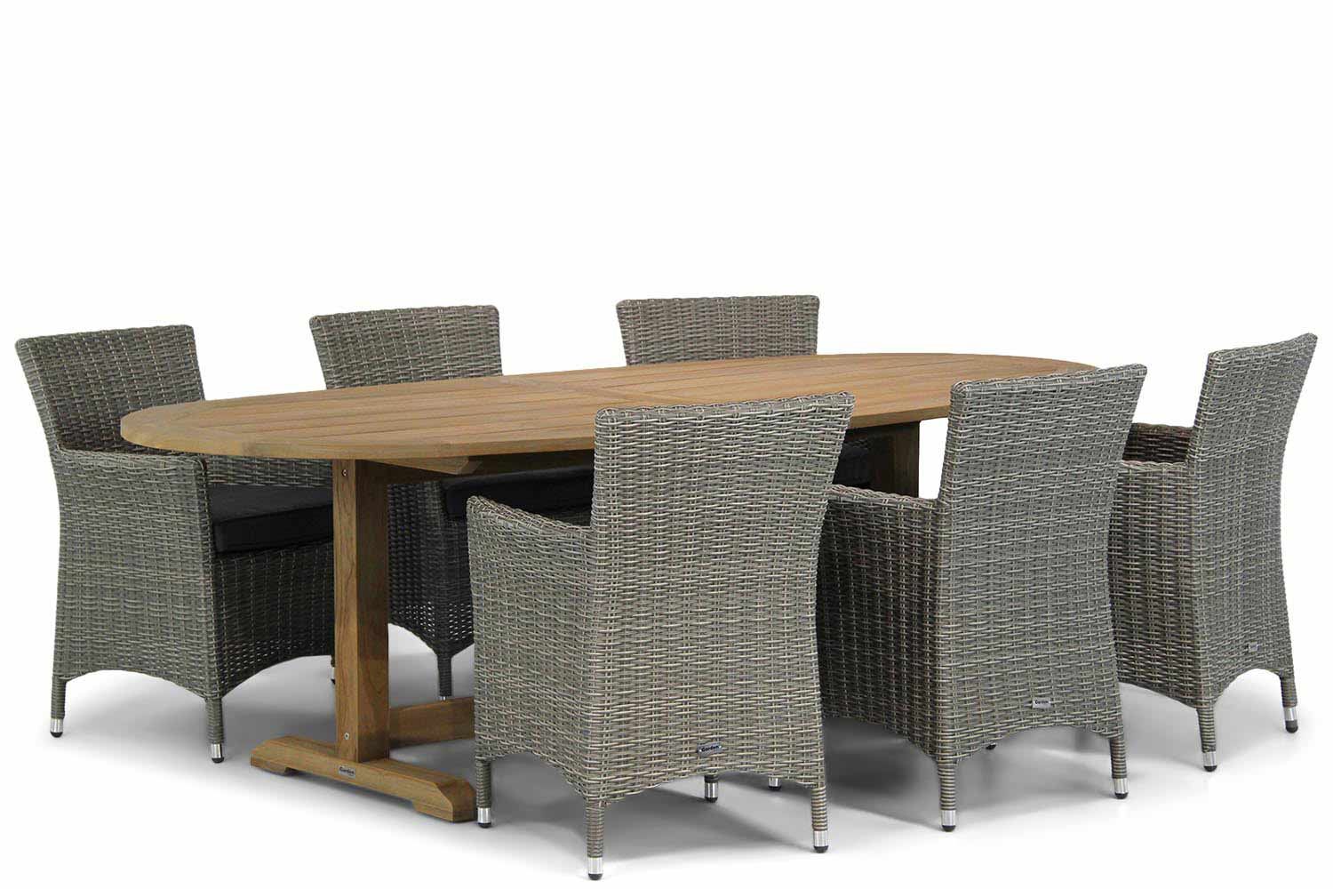 Garden Collections Dublin/Brighton 240 cm ovaal dining tuinset 7-delig thumbnail
