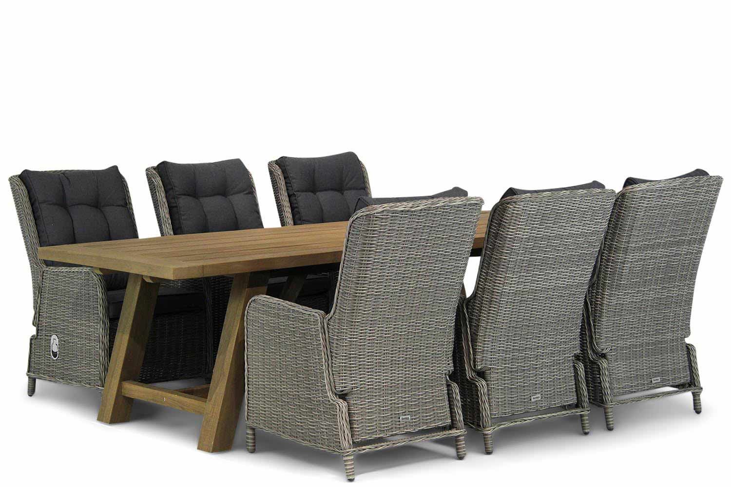 Garden Collections Kingston/Lazio 260 cm dining tuinset 7-delig thumbnail