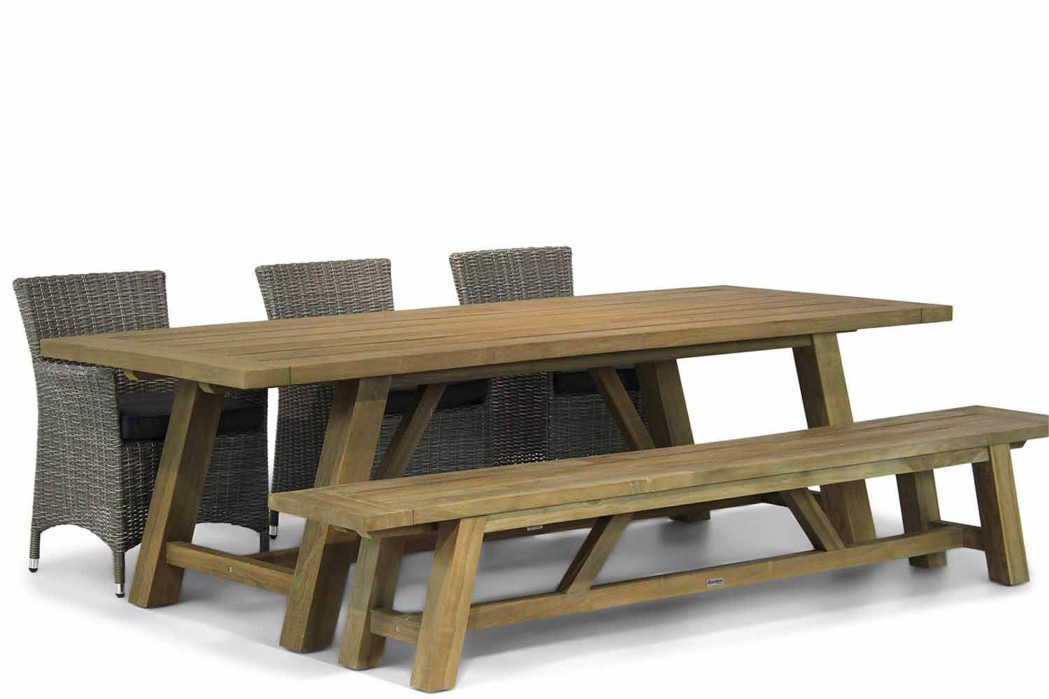 Garden Collections Dublin/Lazio 260 cm dining tuinset 5-delig thumbnail