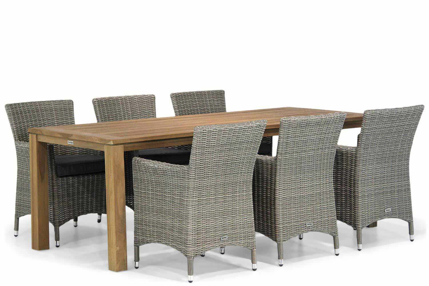 Garden Collections Dublin/Bristol 220 cm dining tuinset 7-delig thumbnail