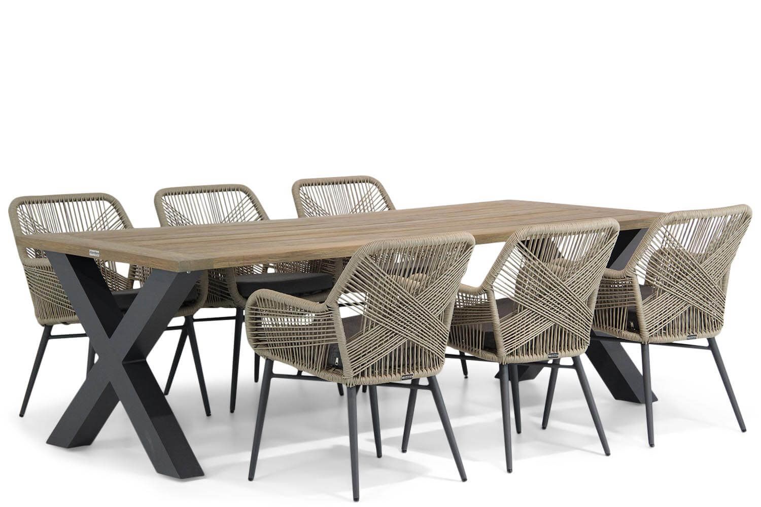 Lifestyle Advance/Cardiff 240 cm dining tuinset 7-delig thumbnail