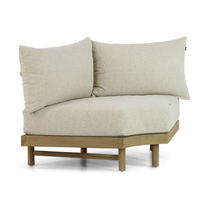 Santika Kayu hoek loungeset 3-delig