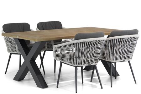 Lifestyle Western/Cardiff 180 cm dining tuinset 5-delig