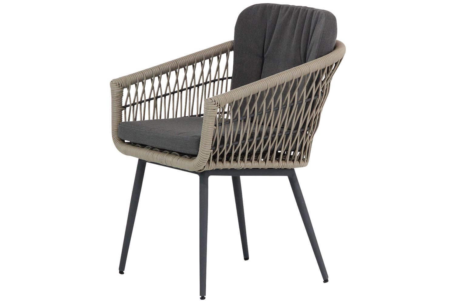 Lifestyle Western/Graniet 170 cm triangel dining tuinset 7-delig