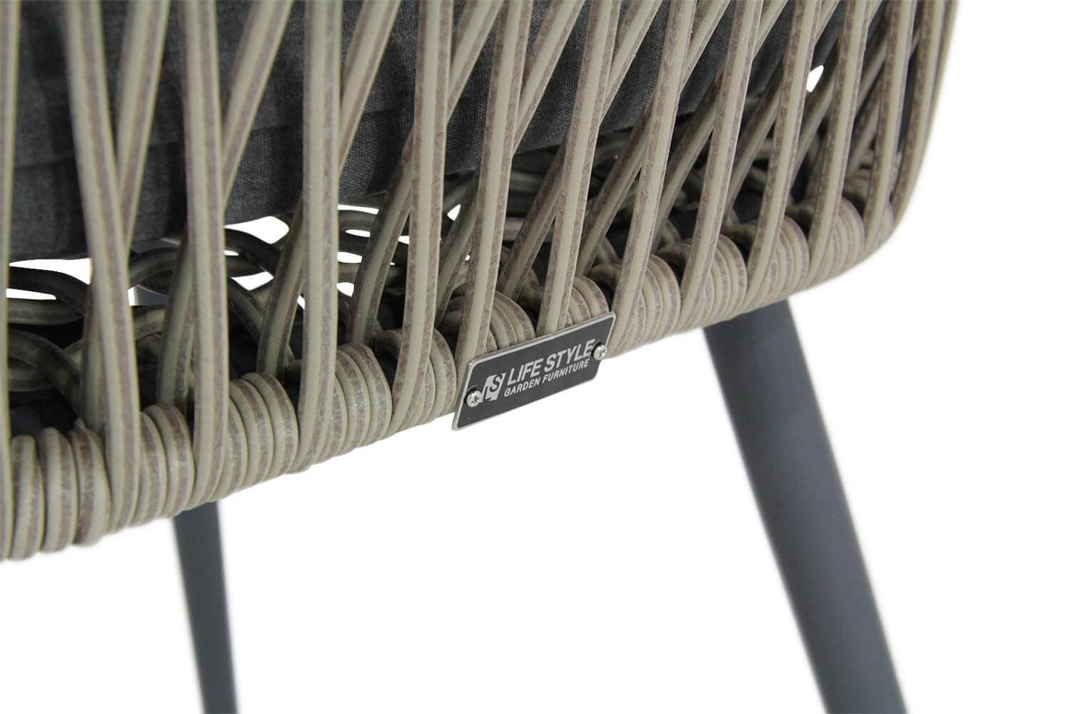 Lifestyle Western/Graniet 170 cm triangel dining tuinset 7-delig thumbnail