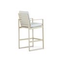 Moderne barstoel met loft aluminium frame - Zijaanzicht thumbnail