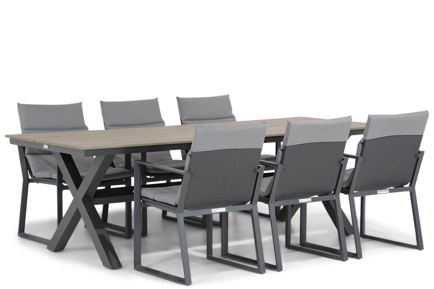 Lifestyle Treviso/Forest 240 cm dining tuinset 7-delig thumbnail