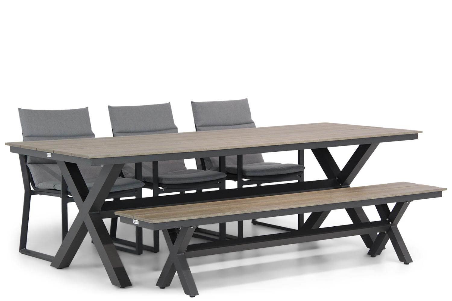 Lifestyle Treviso/Forest 240 cm dining tuinset 5-delig thumbnail