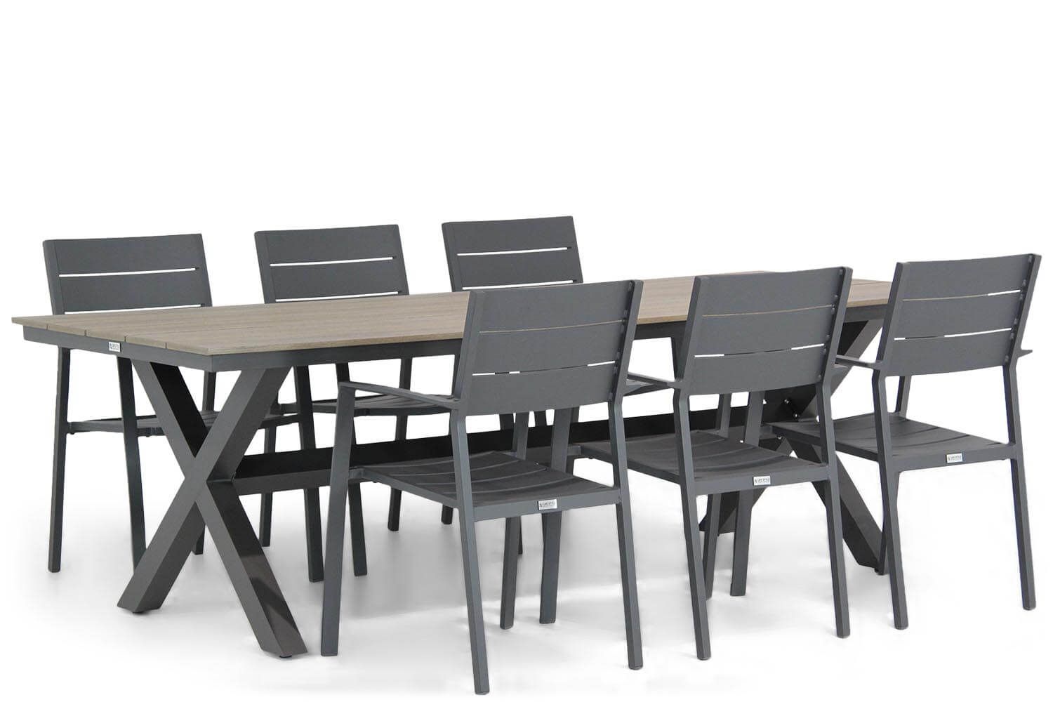 Lifestyle Stella/Forest 240 cm dining tuinset 7-delig thumbnail
