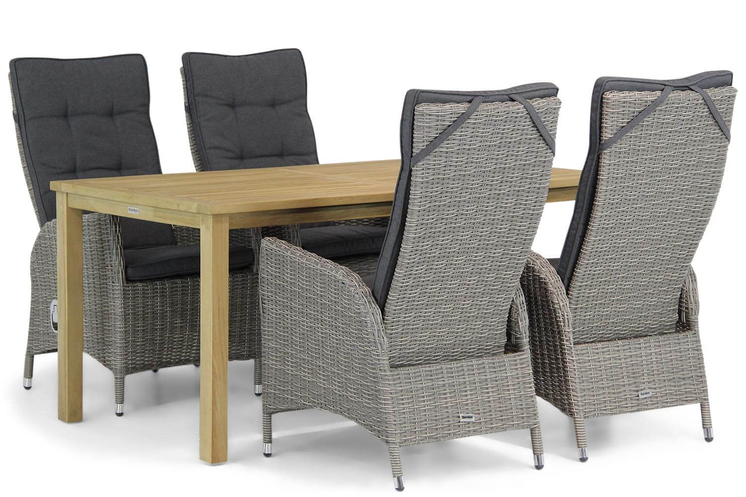 Garden Collections Lincoln/Weston 160 cm dining tuinset 5-delig thumbnail