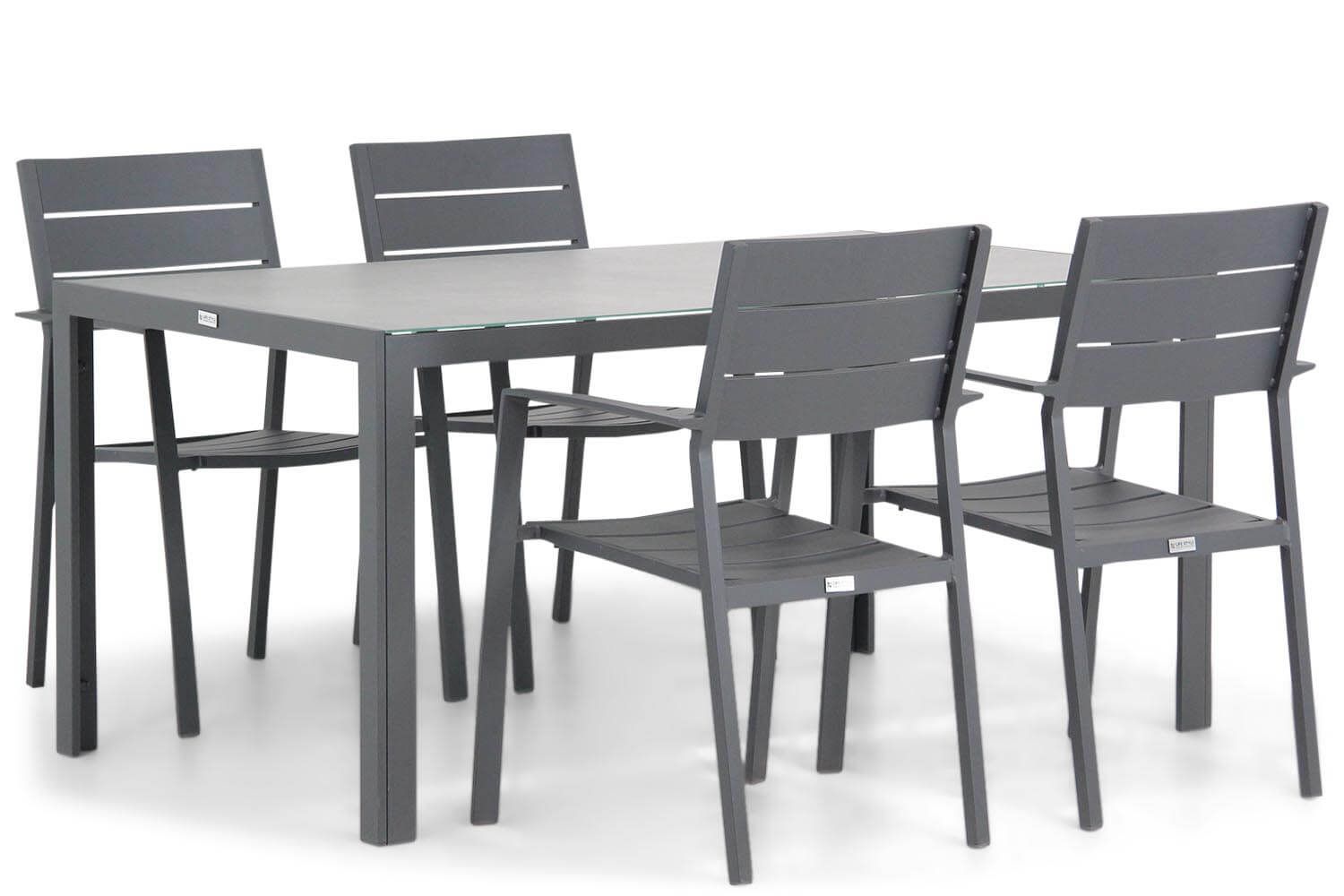 Lifestyle Stella/Varano 160 cm dining tuinset 5-delig thumbnail