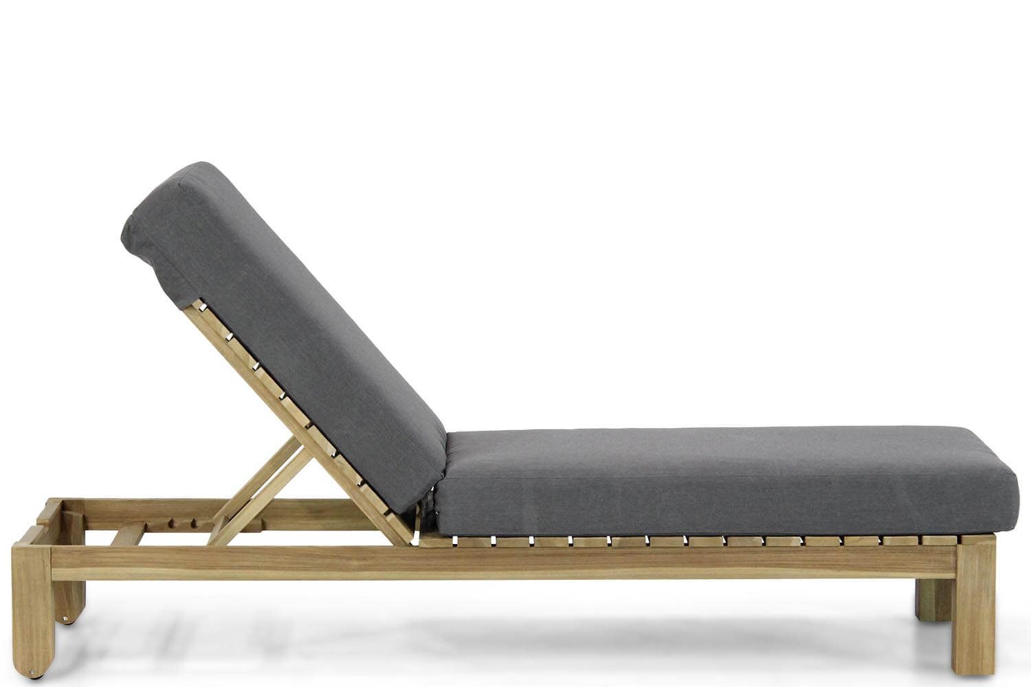 Santika Arlington lounger met antraciet kussen