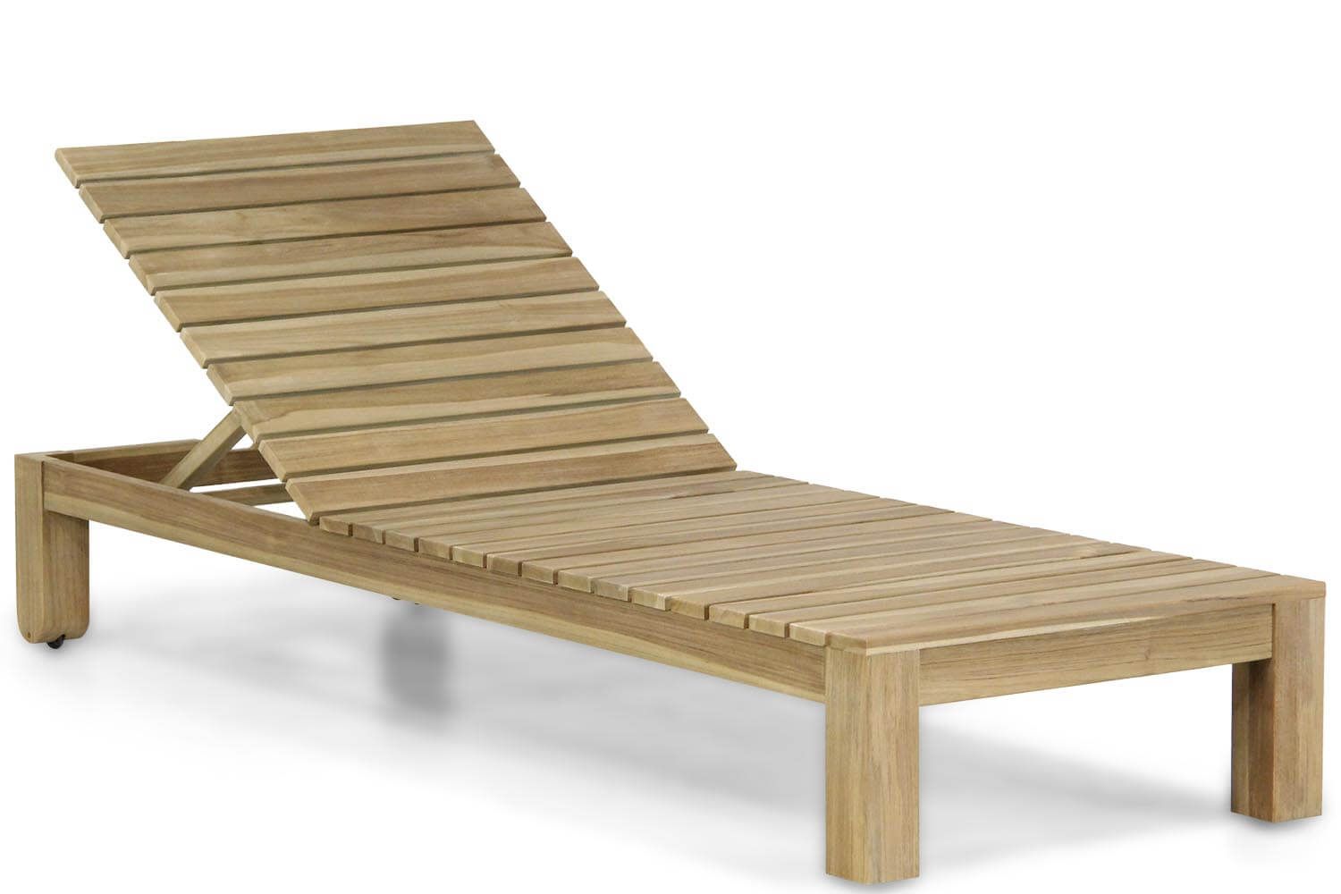 Santika Arlington lounger met antraciet kussen