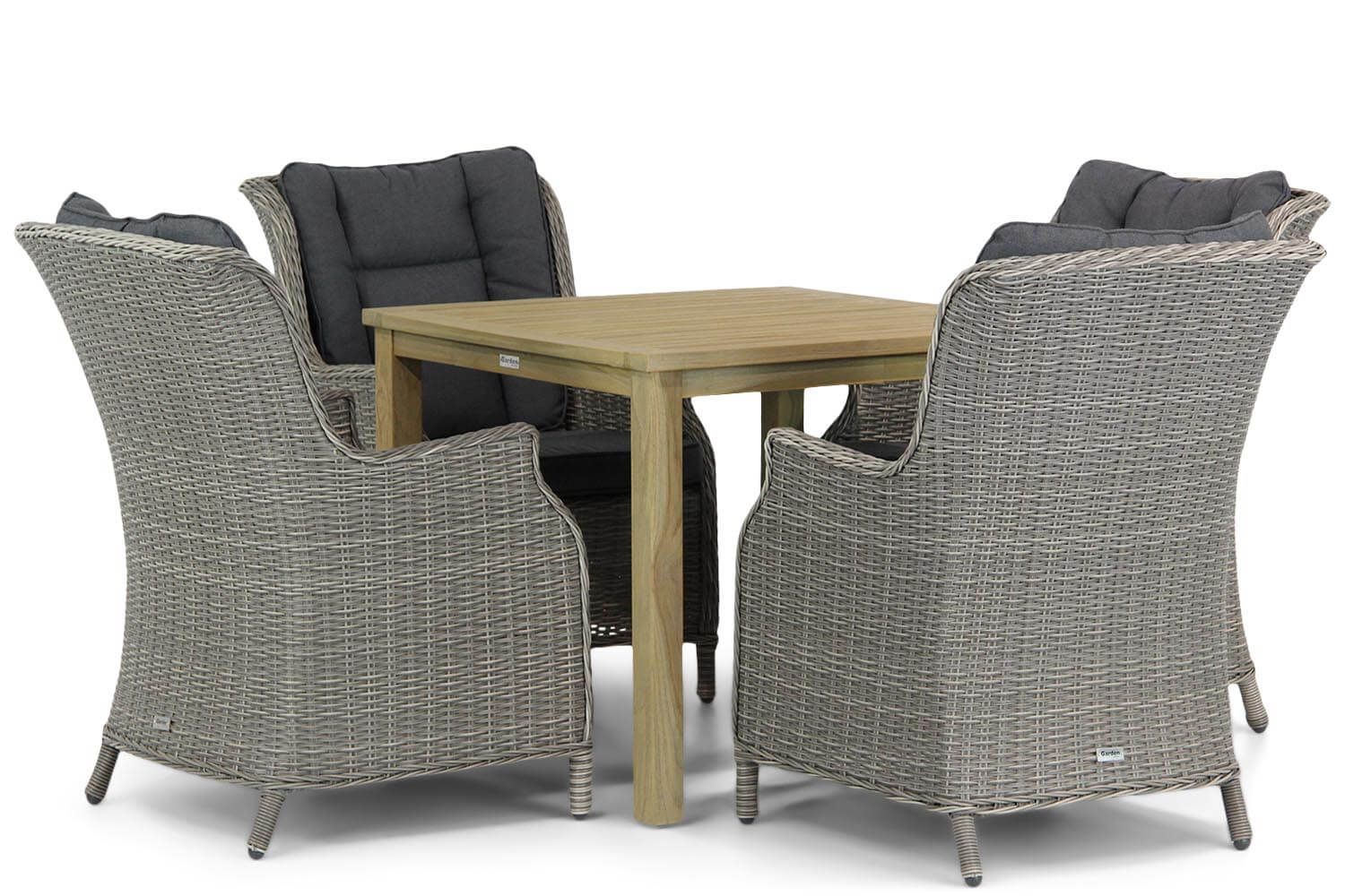 Garden Collections Aberdeen/Weston 90 cm dining tuinset 5-delig thumbnail