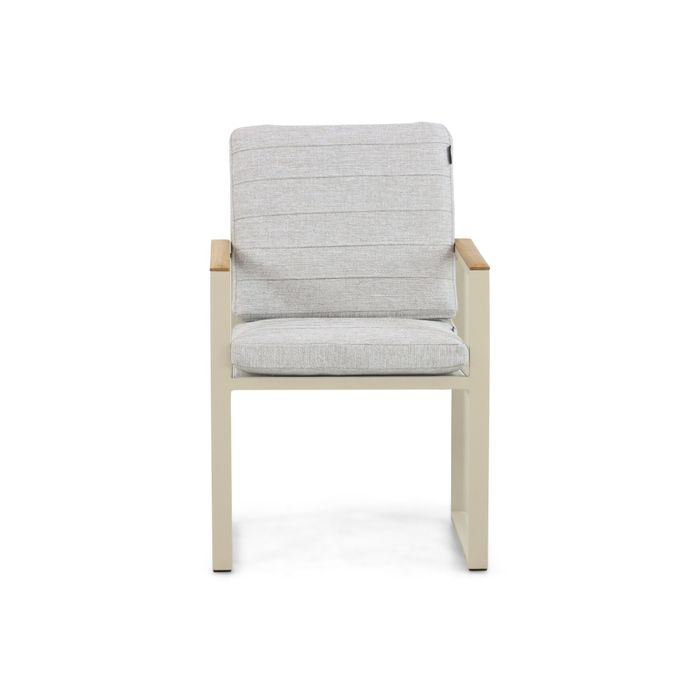 Dining tuinstoel met loft aluminium frame - Vooraanzicht Dining tuinstoel met loft aluminium frame - Vooraanzicht