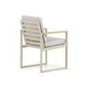 Dining tuinstoel met loft aluminium frame - Zijaanzicht thumbnail