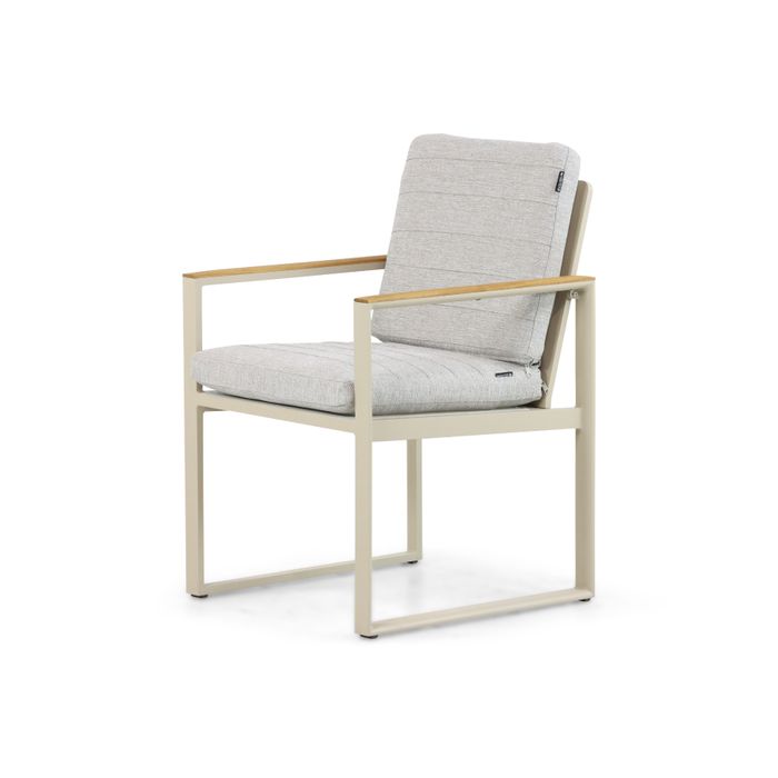 Dining tuinstoel met loft aluminium frame - Zijaanzicht Dining tuinstoel met loft aluminium frame - Zijaanzicht