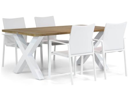 Lifestyle Rome/Cardiff 180 cm dining tuinset 5-delig