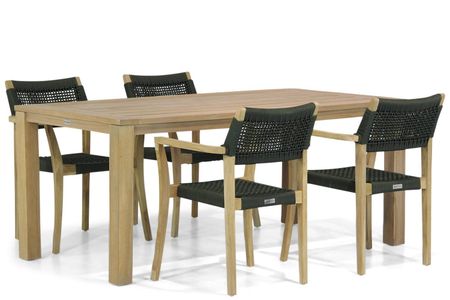 Lifestyle Dallas/Brighton 200 cm dining tuinset 5-delig