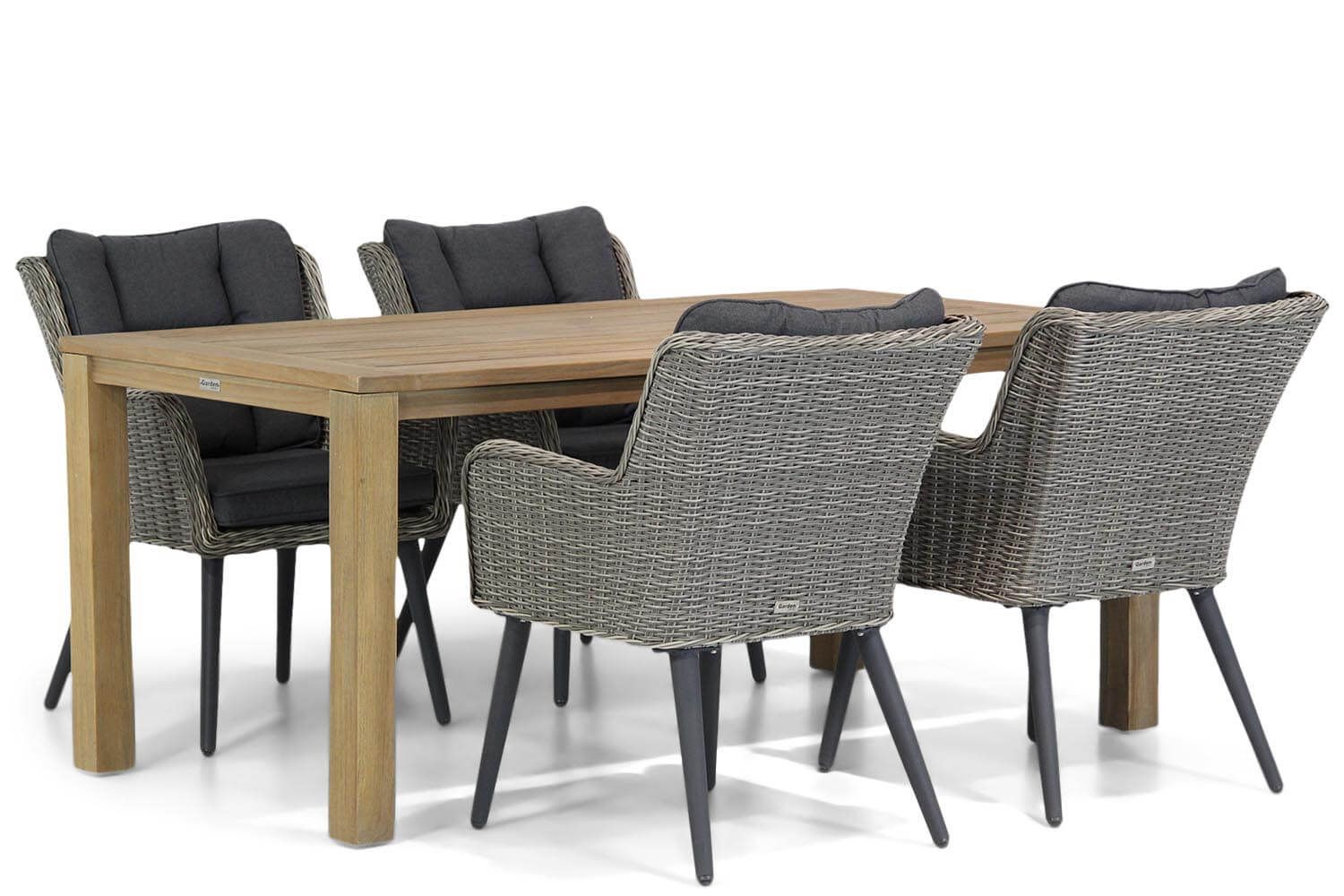 Garden Collections Boston/Bristol 180 cm dining tuinset 5-delig thumbnail