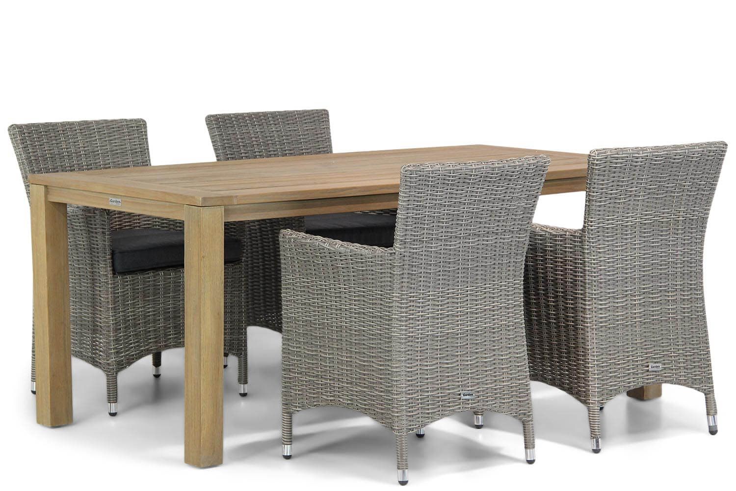 Garden Collections Dublin/Bristol 180 cm dining tuinset 5-delig thumbnail