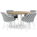 Lifestyle Crossway/Montana 130 cm rond dining tuinset 5-delig thumbnail
