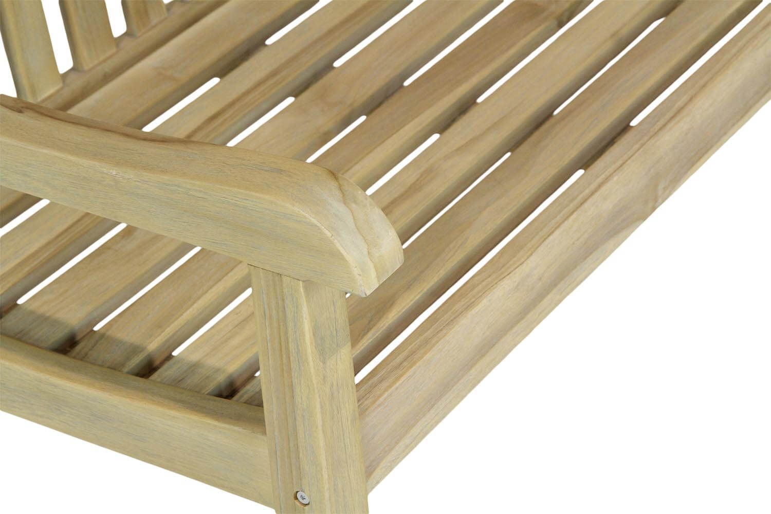 Garden Collections Preston tuinbank teak 180 cm incl. orange kussen
